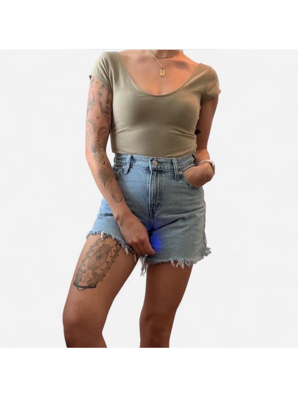Universal Thread Women's Blue and Green Bodysuit